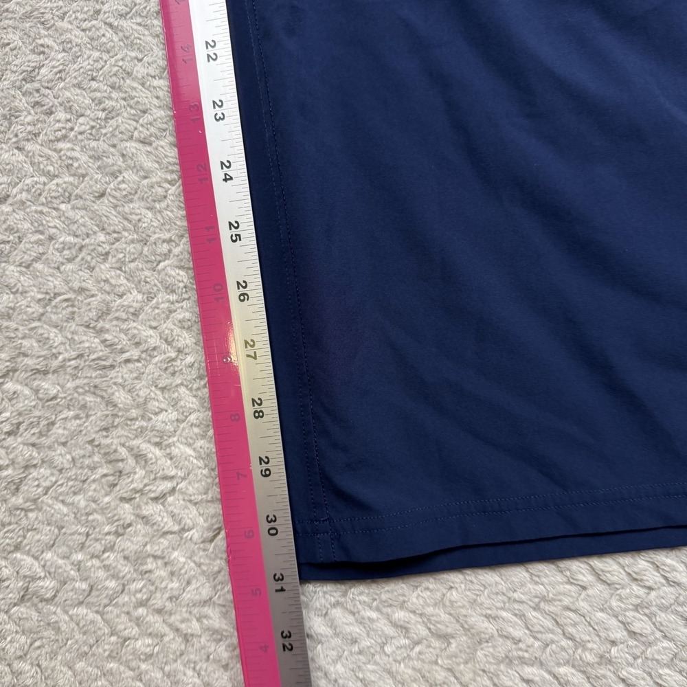 Lululemon Swift High-Rise Wide-Leg Pant Logo Waistband Blue White XL Sporty Chic - Picture 6 of 11